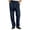 Navy, variant on Men's Pleated Dress Pants Ribbed Texture Straight Leg Slacks Business Casual Trousers Belt Loops for Fall Office Work Daily Wear, Gray, XXL