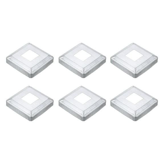 6Pack Post Base Cover, 3.25x3.25 Metal Integral Style Post Skirt Porch Column Wrap(1.2x1.2)