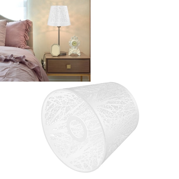 Pantalla De Lámpara, Pantalla De Metal E27 Mini Pantalla De Lámpara Pequeña Pantallas De Lámpara De Repuesto Con Patrón De Árboles Para Lámpara De Mesa Dormitorio