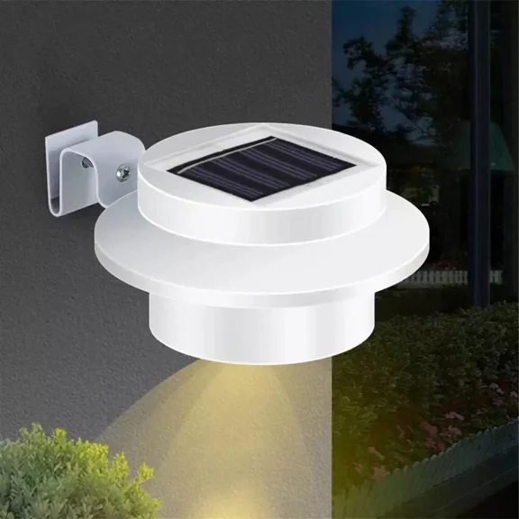 PURELY- Led Solar Lights Wall Light Outdoor Garden Yard Pathway Fence Lamp Waterproof