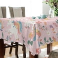 thumbnail image 3 of 54x72 Inch Tablecloth Polyester Square Tablecloth for Home Kitchen Dinner Decor Cartoon Unicorns Pattern, 3 of 9