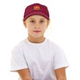 thumbnail image 5 of DALIX Jack-O-Lantern Halloween Pumpkin Hat Boys Girls Baseball Cap in Maroon, 5 of 7
