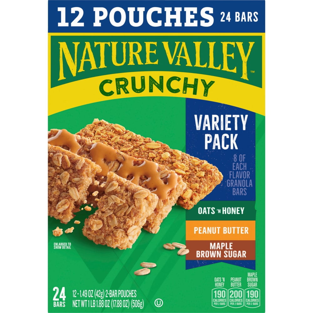 Nature Valley Crunchy Granola Bars Variety Pack 12 ct - 3 Pack