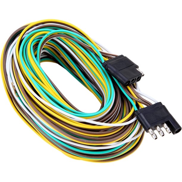LIMICAR 42ft Trailer wiring harness kit, Trailer Light Wire 4 Way Trailer Wire Kit