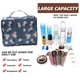thumbnail image 3 of Bolsa de maquillaje de viaje, bolsa grande para cosméticos, organizador de estuche de maquillaje para mujeres y niñas, 3 of 6