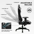 thumbnail image 7 of GTRACING Gaming Chair Fabric Height AdjustableReclining Office Chair, Black, 7 of 7