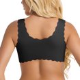 thumbnail image 6 of yievot Womens Lace Front Closure Bras No Underwire Padded Full Coverage Wireless Bras Push Up Wirefree Bras Soft Everyday Bra, 6 of 8