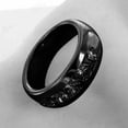 thumbnail image 2 of Hitanshu Jewels 3Ct Round Cut CZ Men's Wedding Band Ring 14K Black Gold Plated, 2 of 4