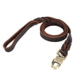 thumbnail image 2 of 1 collar y correa de cuero suave para perro con cadena trenzada (2,5 x 150 cm), 2 of 14