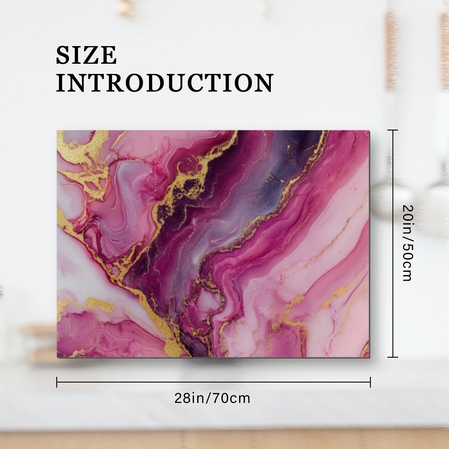 Stove Cover For Gas Stove, Pink Gold Marble Print Modern Decorative Glass Induction Cooktop Protector, Foldable Multifunctional Protector Mat for Kitchen RV (28×20 Inch)