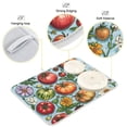 thumbnail image 3 of Yayeee Dish Drying Mat for Kitchen Counter 18"x24" Microfiber Absorbent Pad, Floral Tomatoes, 3 of 7