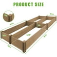 thumbnail image 2 of PETSCOSSET 8x4Ft Raised Garden Bed Wooden Planter Box Large Garden Box for Outdoor Gardening, 2 of 8