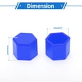 thumbnail image 6 of Unique Bargains 1 Set Silicone 19mm Exterior Wheel Lug Nut Bolt with Removal Clamp Blue, 6 of 7