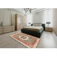 thumbnail image 4 of Ahgly Company Indoor Round Abstract Chestnut Red Abstract Area Rugs, 5' Round, 4 of 6