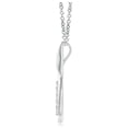 thumbnail image 2 of ANGARA Lab Grown Diamond Infinity Swirl Journey Pendant for Women in 14K White Gold (Size-1.4mm| Color-F-G| Clarity-VS) | Anniversary, Jewelry Gift for Women | Lab-Grown Diamond Necklace, 2 of 6