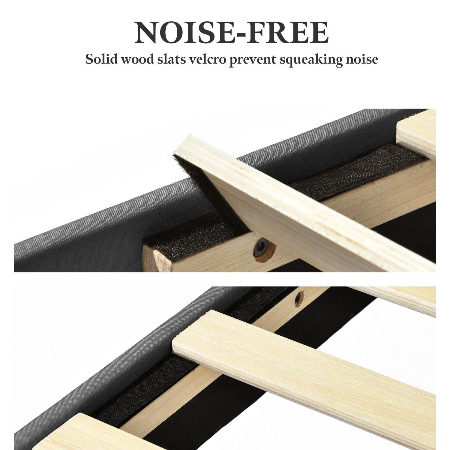 Ensemble de lit pour enfant Homy Casa avec tête de lit rembourrée, support à lattes en bois, ports de chargement USB et tiroirs de rangement.