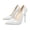 White, variant on Viluyesy Women's Patent Leather Pumps Stiletto Pointed Toe High Heels Dressy Slip On Comfortable Work Party Wedding White Size 7