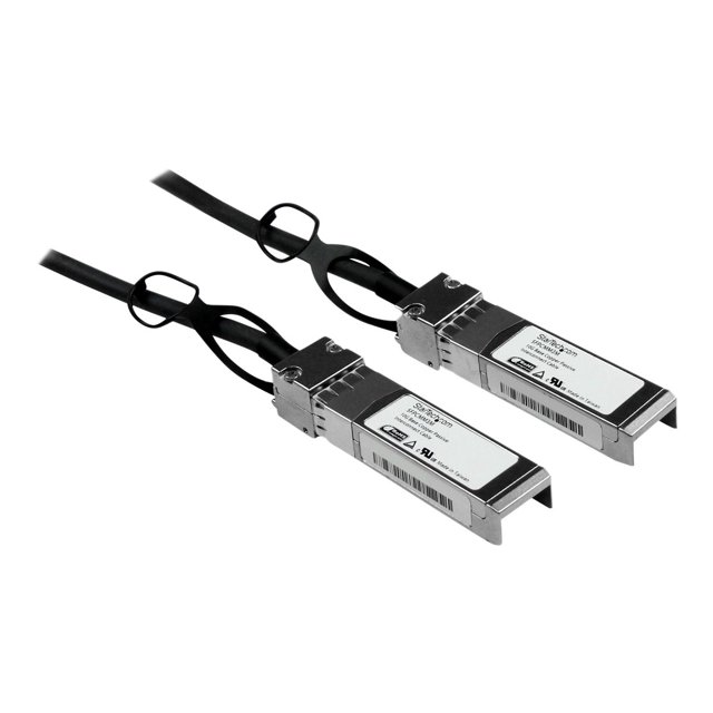 StarTech.com Cisco SFP-H10GB-CU3M Compatible 3m 10G SFP+ to SFP+ Direct Attach Cable Twinax, 10GbE SFP+ Copper DAC 10 Gbps Low Power Passive Transceiver Module DAC, Cisco Firepower, ASR920 - Lifetime Warranty (SFPCMM3M) - Direct attach cable - SFP+ to SFP+ - 10 ft - twinaxial - for P/N: ET10GSFP, PEX10000SFPI, PEX10GSFP, PEX10GSFP4I, PEX20000SFPI