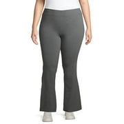 Womens Stretch Cotton Blend Straight Leg Pants