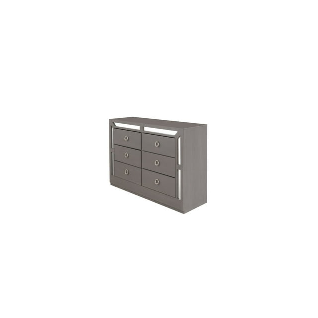 Comoda Cajonera Emilia Gris - Kessa Muebles
