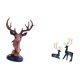 thumbnail image 5 of Figura decorativa de cabeza de ciervo, estatua de animal artesanal, decoración para el hogar, adorno decorativo, estatua de resina, reno sentado, esta, 5 of 8