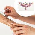 thumbnail image 4 of NOMADIC NOOK Realistic Collarbone Temporary Tatto 2 Pcs Pink, 4 of 5