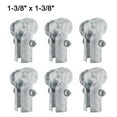 thumbnail image 1 of Convenient Pack of 6 Galvanized Steel Chain Link Fence End Rail T Clamps, 1 of 7