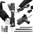 thumbnail image 3 of Electric Drill Modified To Electric Saws Accessory Modification Tool Kit Electric Reciprocating Saws Drill to Jig Saws Portable Woodworking Cutting Utility Tool for Wood Metal Cutting wit, 3 of 7