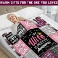 thumbnail image 3 of Wife Gifts Blanket, Wedding Anniversary Romantic Gifts for Wife, Wife Birthday Gifts from Husband, Presents for Wife, to My Wife Gifts, Mothers Day Wife Gift, Cozy Throw Blanket 50"x60", 3 of 6