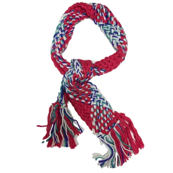 Pink & Purple Womens Cable Knit Winter Neck Scarf
