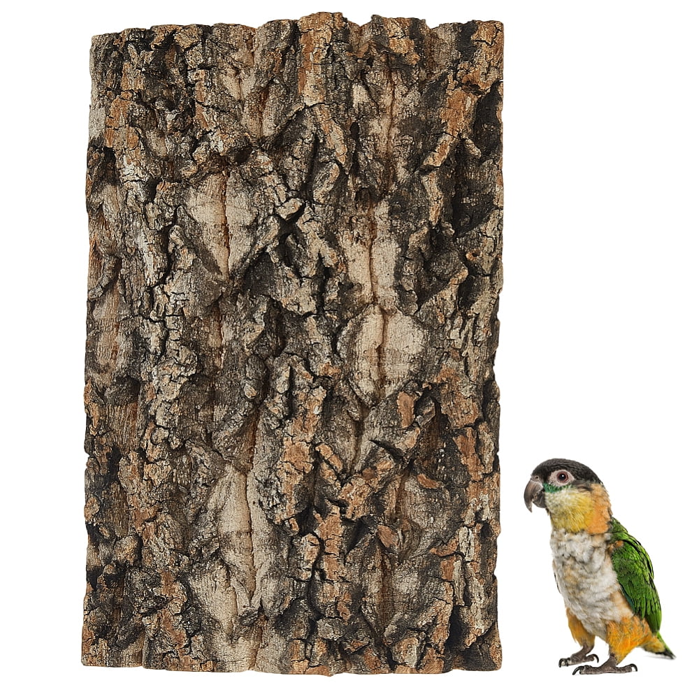 Natural Wood Bark Cork Bird Bearded Dragons Seat Boards Mat Habitat Perch Birdcage Decor Reptile Climbing Accessories DIY