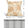 thumbnail image 3 of French Country Pillow Covers Set of 2 18x18 Inch Vintage Fall Toile Orange Beige Cotton Linen Polyester Decorative Throw Pillow Case Cushion Cover for Bedroom Sofa Living Room Couch Chair Office, 3 of 6
