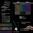 thumbnail image 4 of Magic Wireless Keyboard Case for iPad Pro 13 inch M4 2024, Magic Keyboard with 11 Colors Backlight, Pencil Holder,Multi-Touch Trackpad, Easy-Set Magnetic Stand, 4 of 7