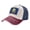 Navy And Red, variant on Men Women Flag Of Idaho Distressed Twill Cotton Baseball Cap Vintage Adjustable Dad Hat
