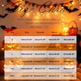 thumbnail image 3 of Halloween Shirts Women Plus Size Funny 3/4 Sleeve Pullover Horror Pumpkin Bat Printed T Shirts Spooky Button V Neck Tops Holiday Three Quarter Length Blouses, S, 3 of 5