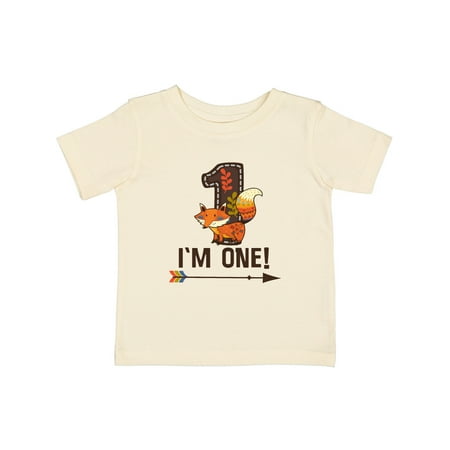 

Inktastic 1st Birthday Fox 1 Year Old Gift Baby Boy or Baby Girl T-Shirt