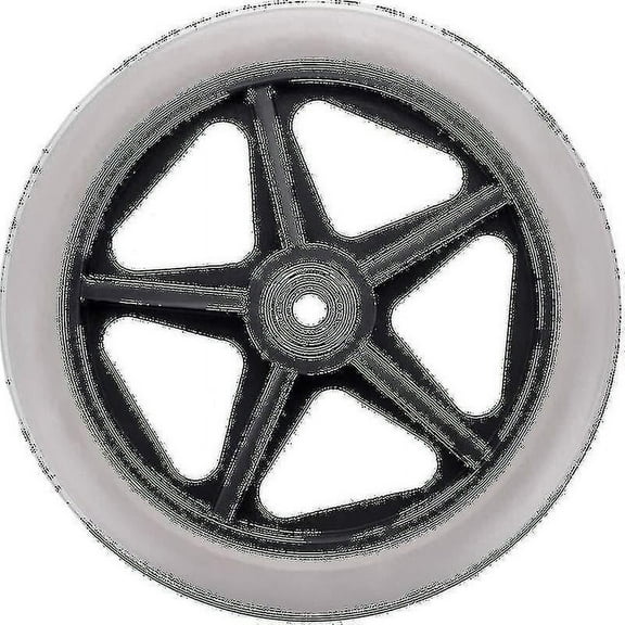 2pcs Of 6 Inch Rubber Wheel Replacement Wheelchair Front Wheels Rollator Walker Anti-slip Replacemen