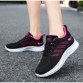 thumbnail image 4 of Women Lightweight Walking Sneakers Breathable Knit Lace Up Casual Athletic Shoes, 4 of 11