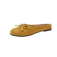 thumbnail image 2 of CHWshoes Women's Faux Suede Square Toe Ballet Flats Bowknot Shoes Women Dressy Comfortable Slip-On Loafers Ballerina Flats，Yellow Size 37, 2 of 3