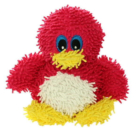 Mighty Microfiber Ball Med Penguin Durable Plush Squeaky Dog Toy