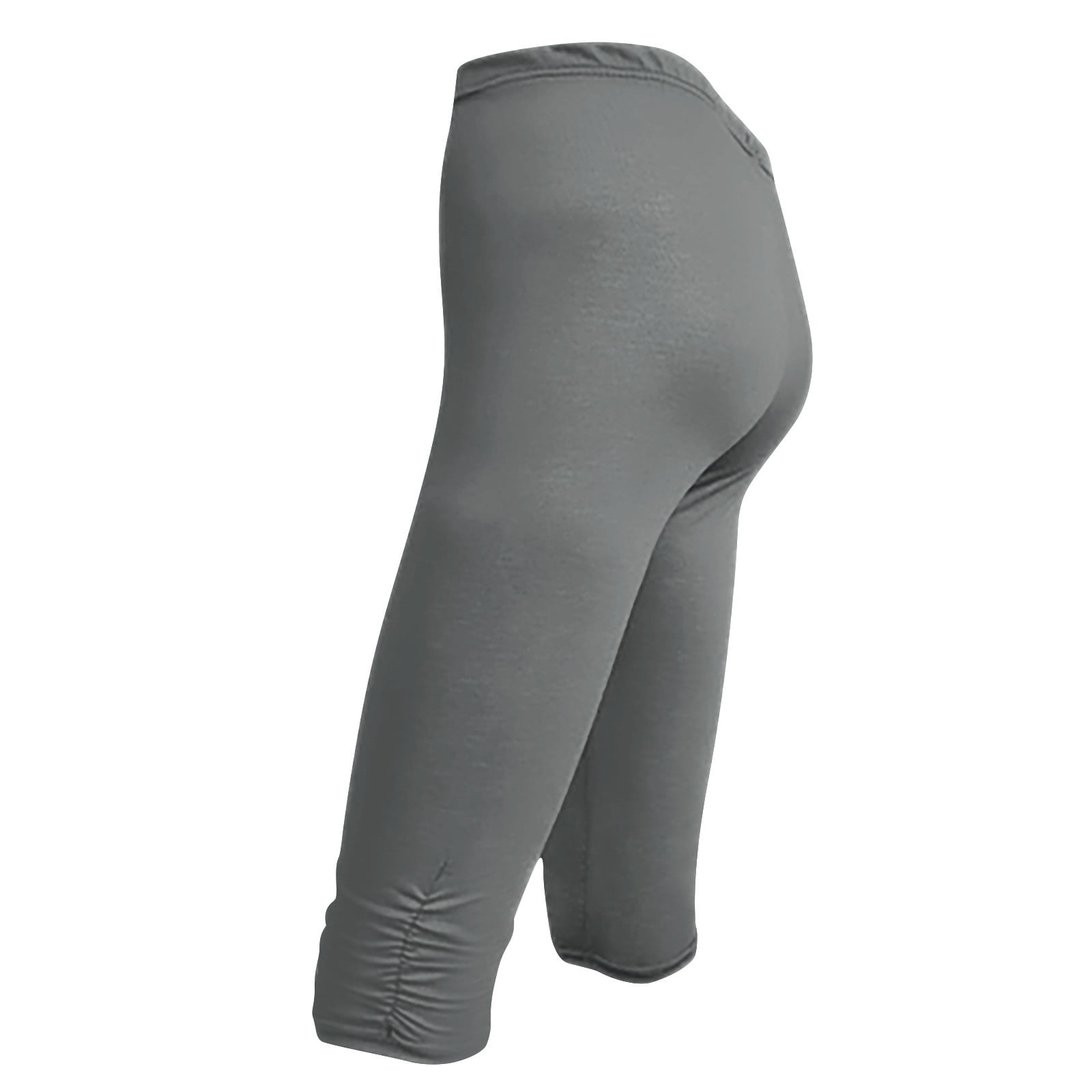 Girls' High Waist Capri Leggings – Stretchy Athletic Pants For Yoga, Running, Ages 5-11