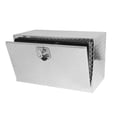 thumbnail image 2 of 30 Inch Heavy Duty Aluminum Truck Tool Box, Diamond Plate Waterproof Square Truck Storage Organizer Chest with T-Handle Lock and Key for Pick Up Truck Bed, RV Trailer, Silver, 2 of 6