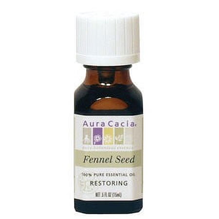 Aura Cacia Essential Oil, Sweet Fennel Seed, 0.5 Fl Oz