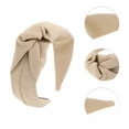thumbnail image 3 of Unique Bargains 1 Pc Wide Tie Headbands for Women Khaki, 3 of 6