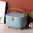 thumbnail image 2 of Box Plastic Medicine Storage Box Oval Double Layers Multi Grid Large Capacity Medical Box Organizer for Home Dorm, 2 of 6