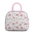thumbnail image 2 of Womens Pink Dinosaur and Bird Pattern Lunch Box for Work,Insulated Lunch Bag for Women,Loncheras Para Mujer,Leakproof Adult Lunch Bag for Work,Beach,Travel,Picnic,Camping, 2 of 7