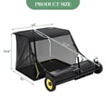 thumbnail image 2 of Kicctian 44" Tow Behind Lawn Sweeper, Heavy Duty Grass & Leaf Collector with Large Capacity, Adjustable Sweeping Height, Easy Dumping Rope for Efficient Lawn Cleanup, 2 of 7