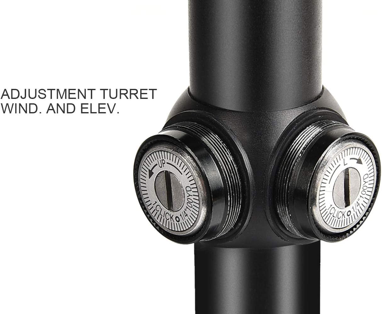 CVLIFE Optics R4 Reticle Crosshair Scope with 20mm Free Mounts, 3-9x40