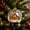 Multicolor C, variant on 3D Acrylic Christmas Ornament, Winter Cabin Deer, Break-Resistant Hanging Decoration