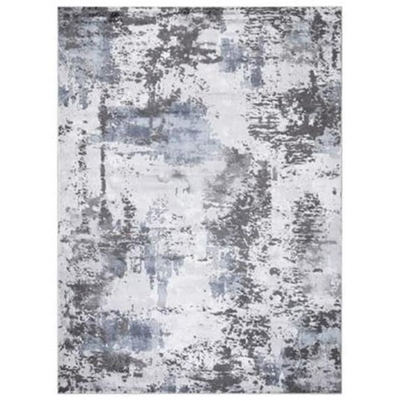 Concord Global Trading 80264 3 x 5 ft. Brighton Pacific Abstract Rectangle Area Rug, Gray